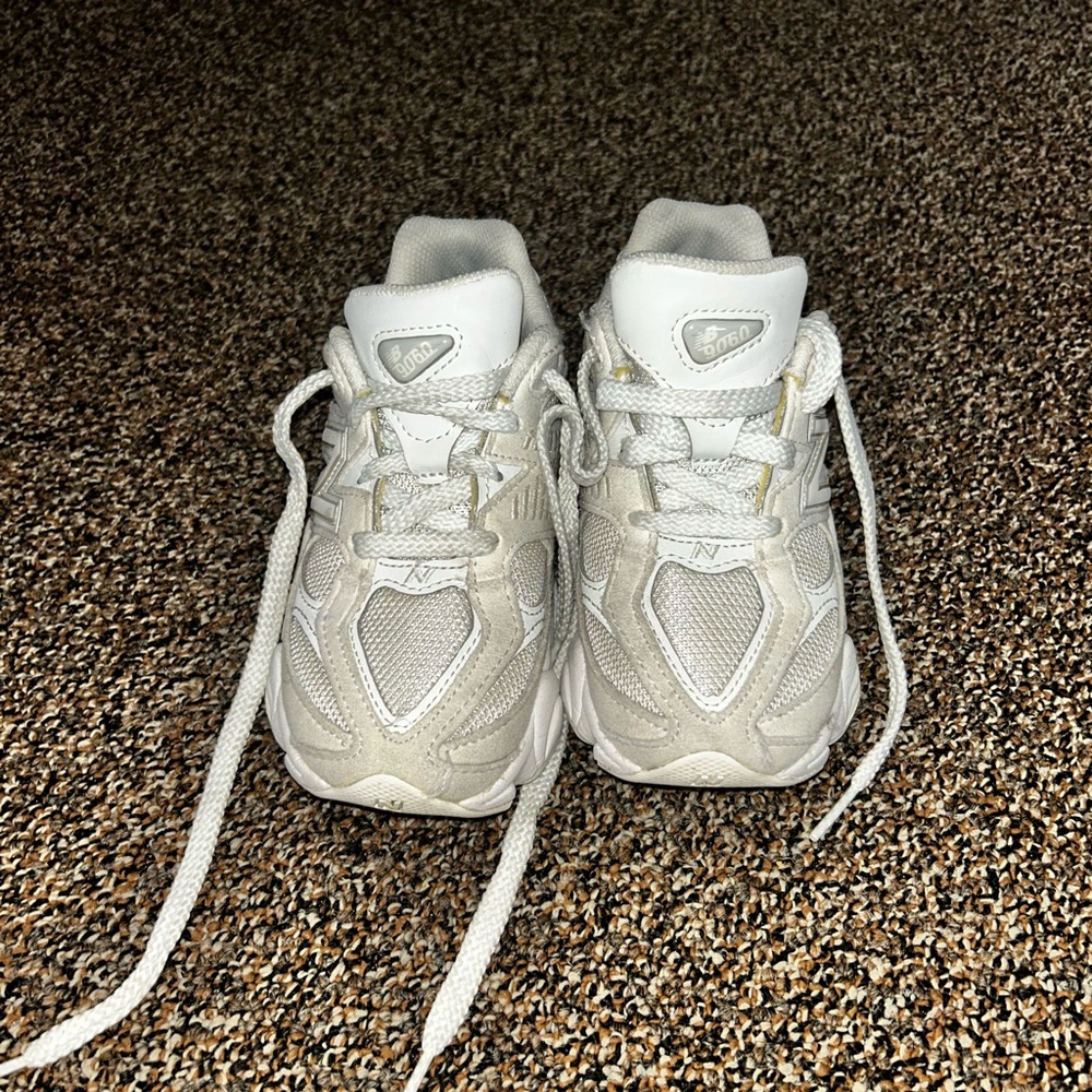Kids White New Balance 9060